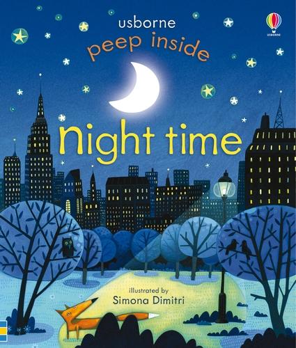 Peep Inside Night-Time - Peep Inside (Board book)