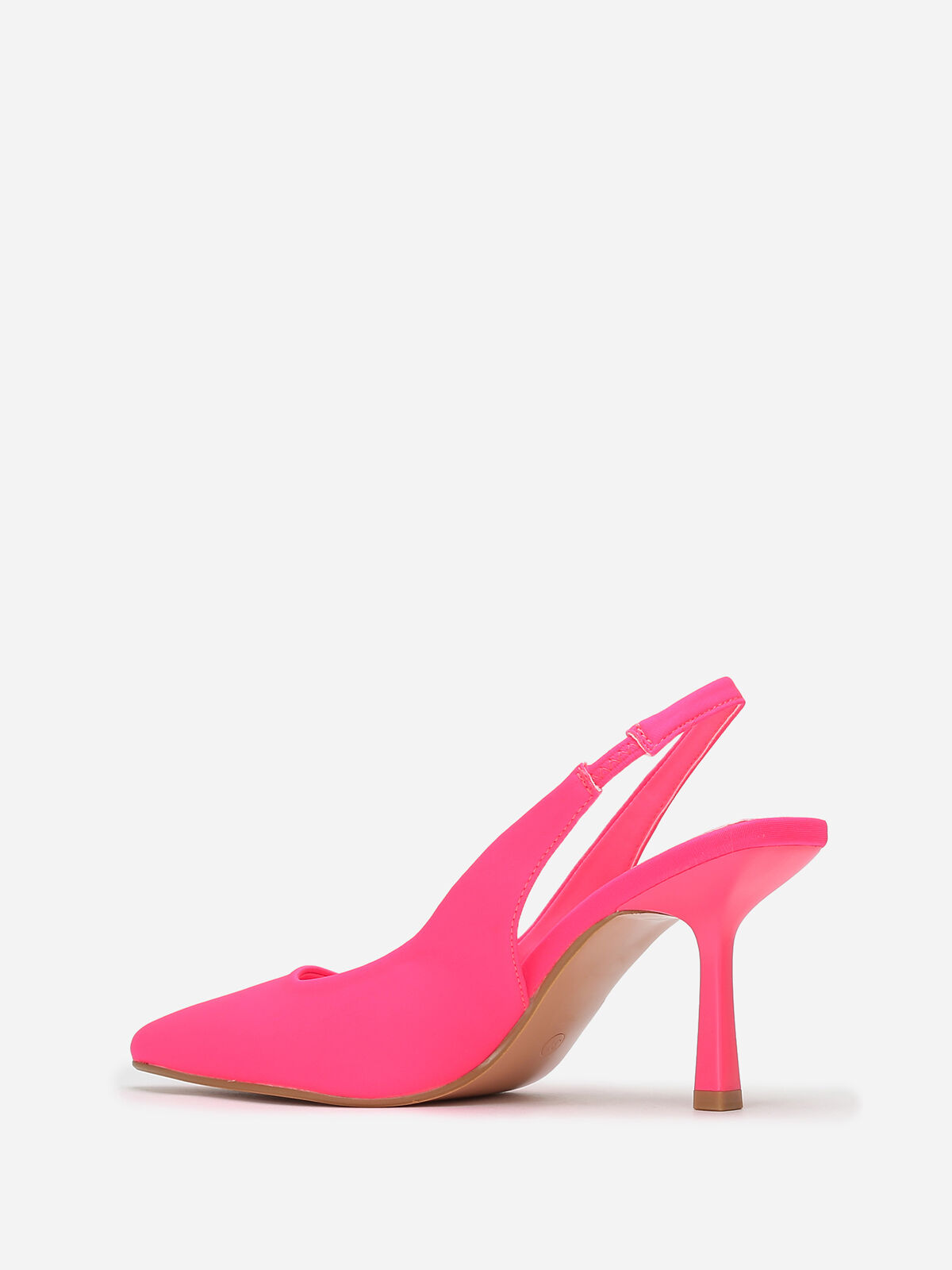Escarpins ouverts pointus à talon fin- Fuchsia