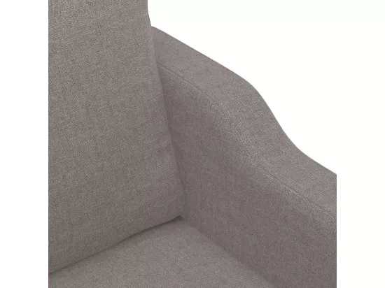 Canapé à 2 places Taupe 140 cm Tissu