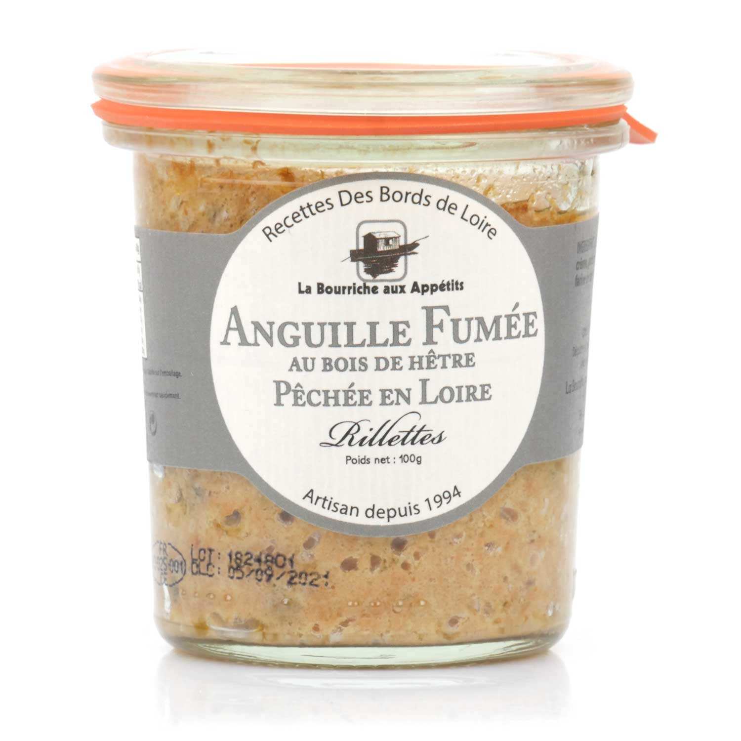 Rillettes d'anguille de Loire fumée au bois de hêtre