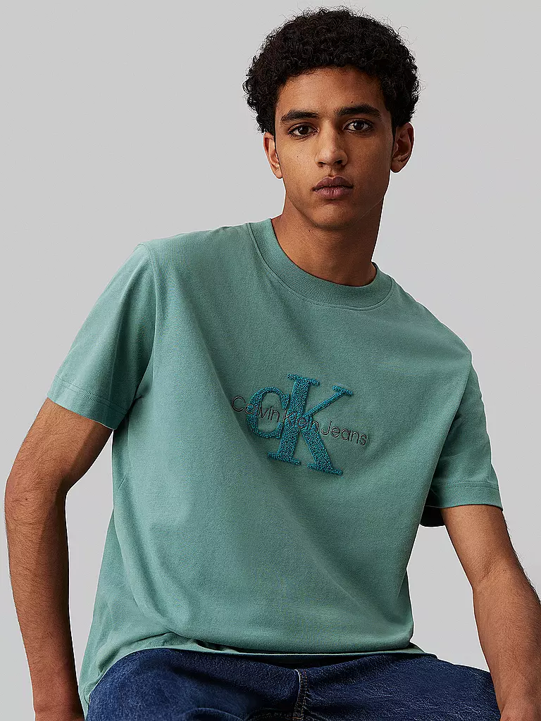 CALVIN KLEIN JEANS T-Shirt petrol