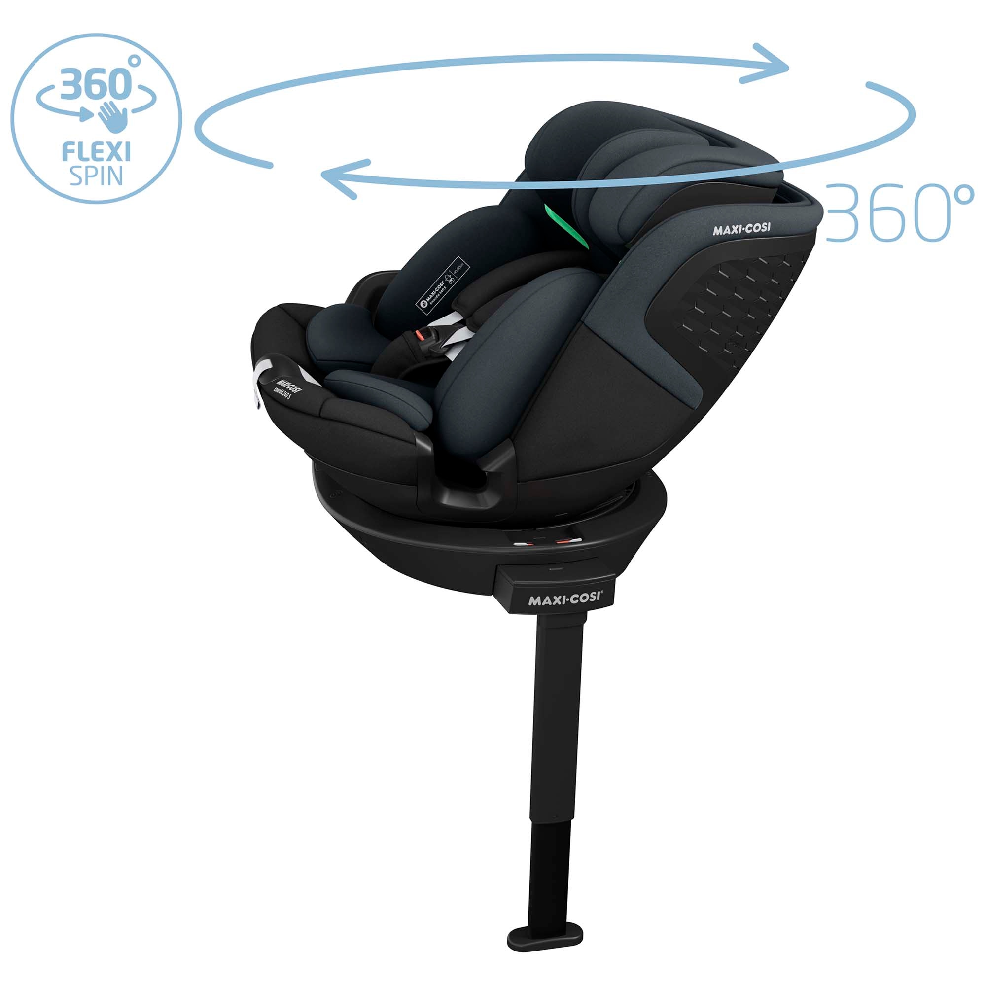 Maxi-Cosi Emerald 360 S i-Size zwart - i-size autostoelen - Prénatal