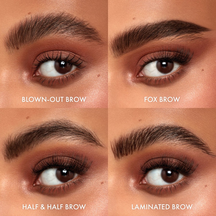 Iconic London Triple Precision Brow Definer Chocolate Brown 0,1g + 0,33ml