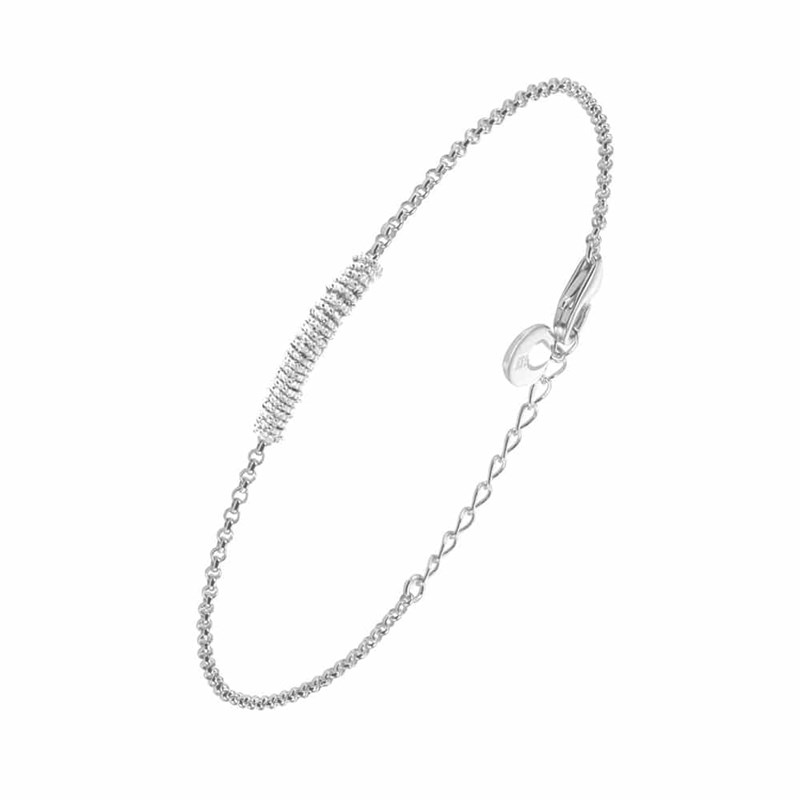 Bracelet Argent Rhodié Diamanté Giulia