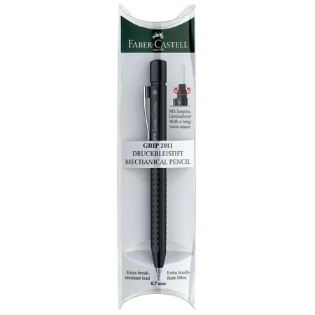 Faber-Castell Druckbleistift GRIP 2011, schwarzmatt