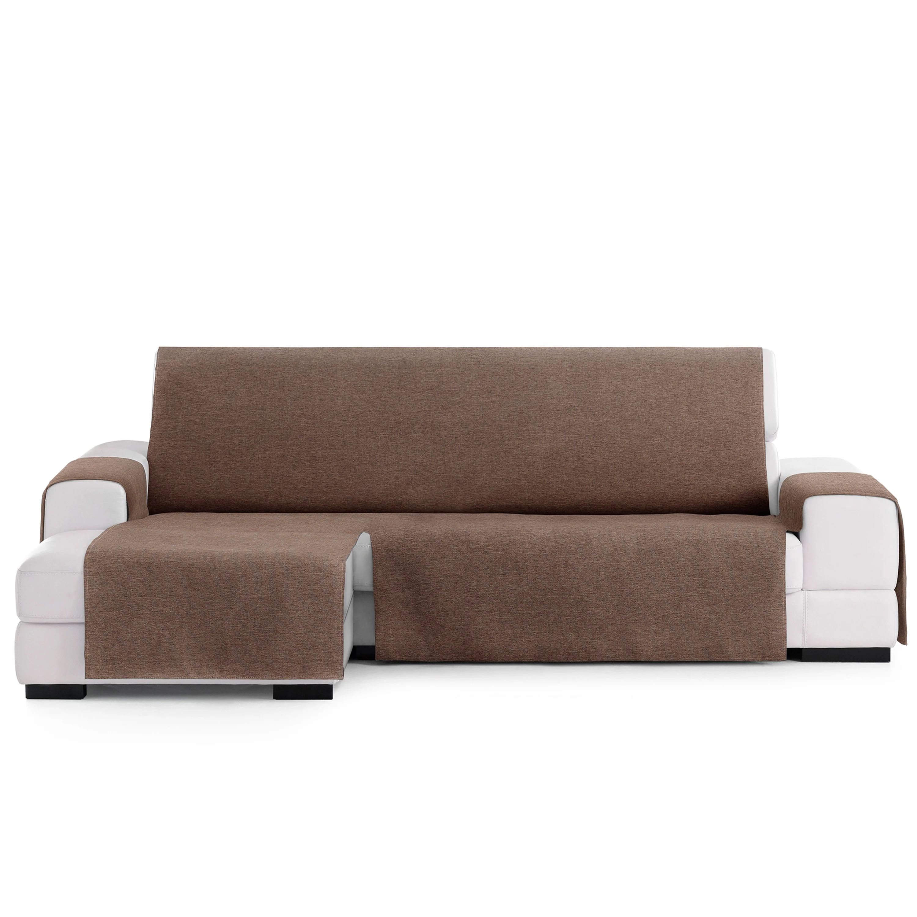 Capa protetora Vipalia para chaise longue esquerda 240, marrom, modelo Brisa