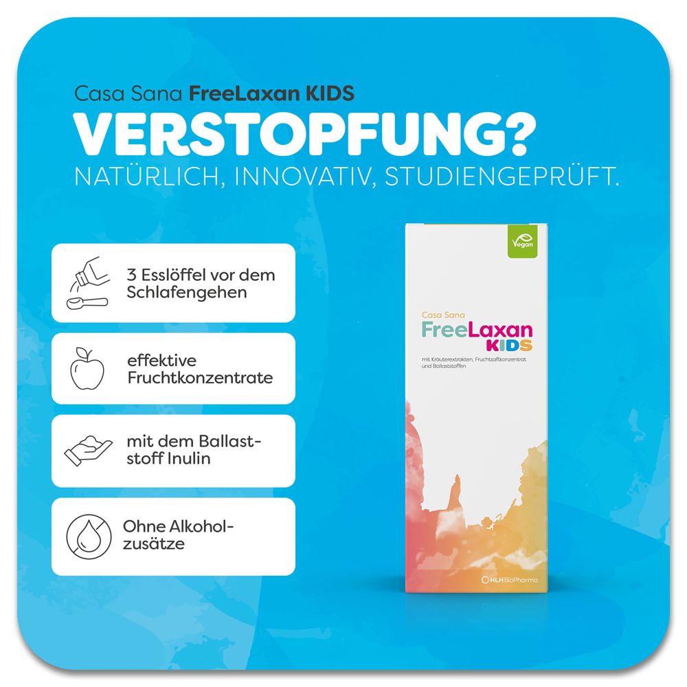 Casa Sana FreeLaxan KIDS - Bei Verstopfung und Darmträgheit