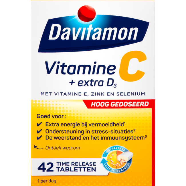 Davitamon Vitamine C + Extra D3 42 tabletten
