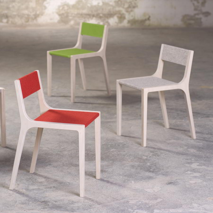 Chaise design sepp rouge