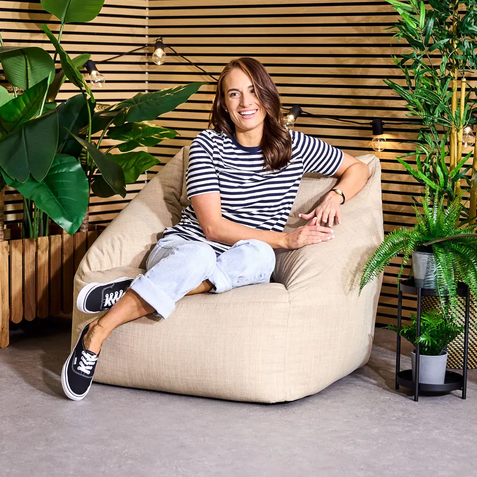 icon Zitzak Natalia - Zitzak Fauteuil Buiten - Beige