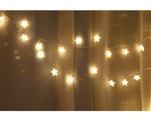 Micro Cooper Lafiora lichtsnoer, 8,95 m + 5 m aansluitdraad, 180 LED's, warm wit licht