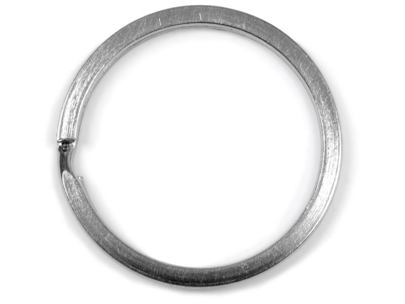 Schlüsselringe vernickelt, silber, flach