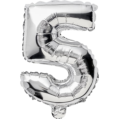 Salling folieballon 35 cm 5-tal - Flere varianter - Assorteret