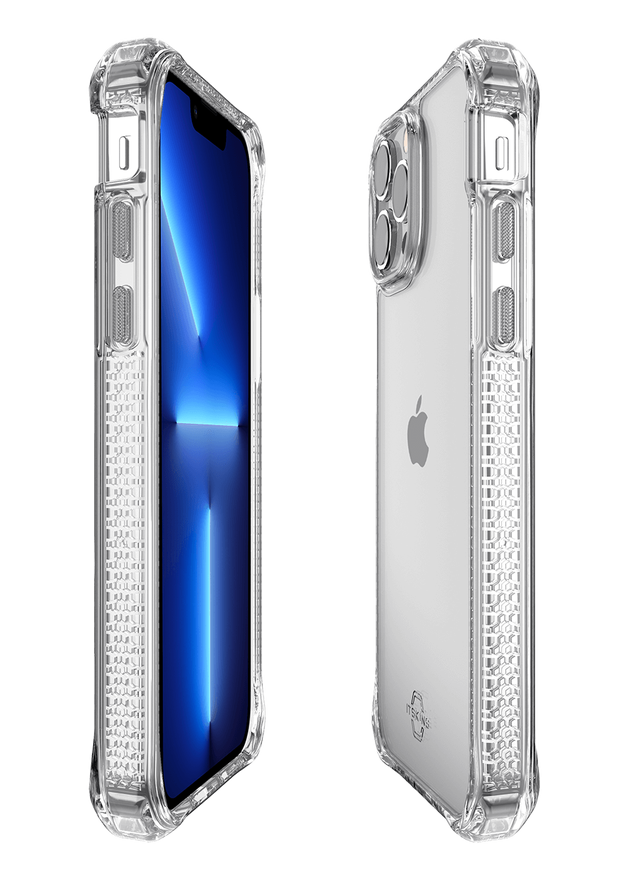 iPhone 13 Pro Hybrid Clear Antimikrobielle Schutz Hardcase Hülle (AP2X-HBMKC-TRSP) - Transparent