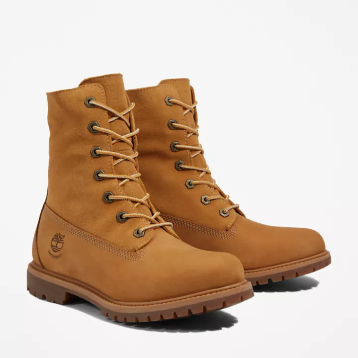 Bottine à revers Timberland Authentics imperméable pour femme en jaune