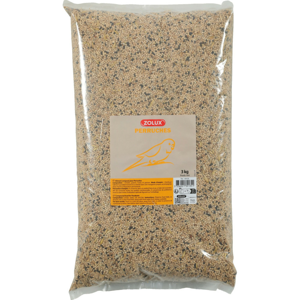 Graines pour perruches sac de 3 kg pour oiseaux