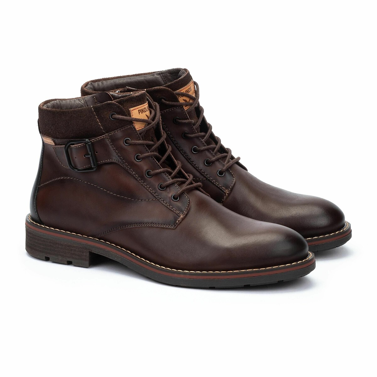 PIKOLINOS<br>Botas de couro York com cadarço