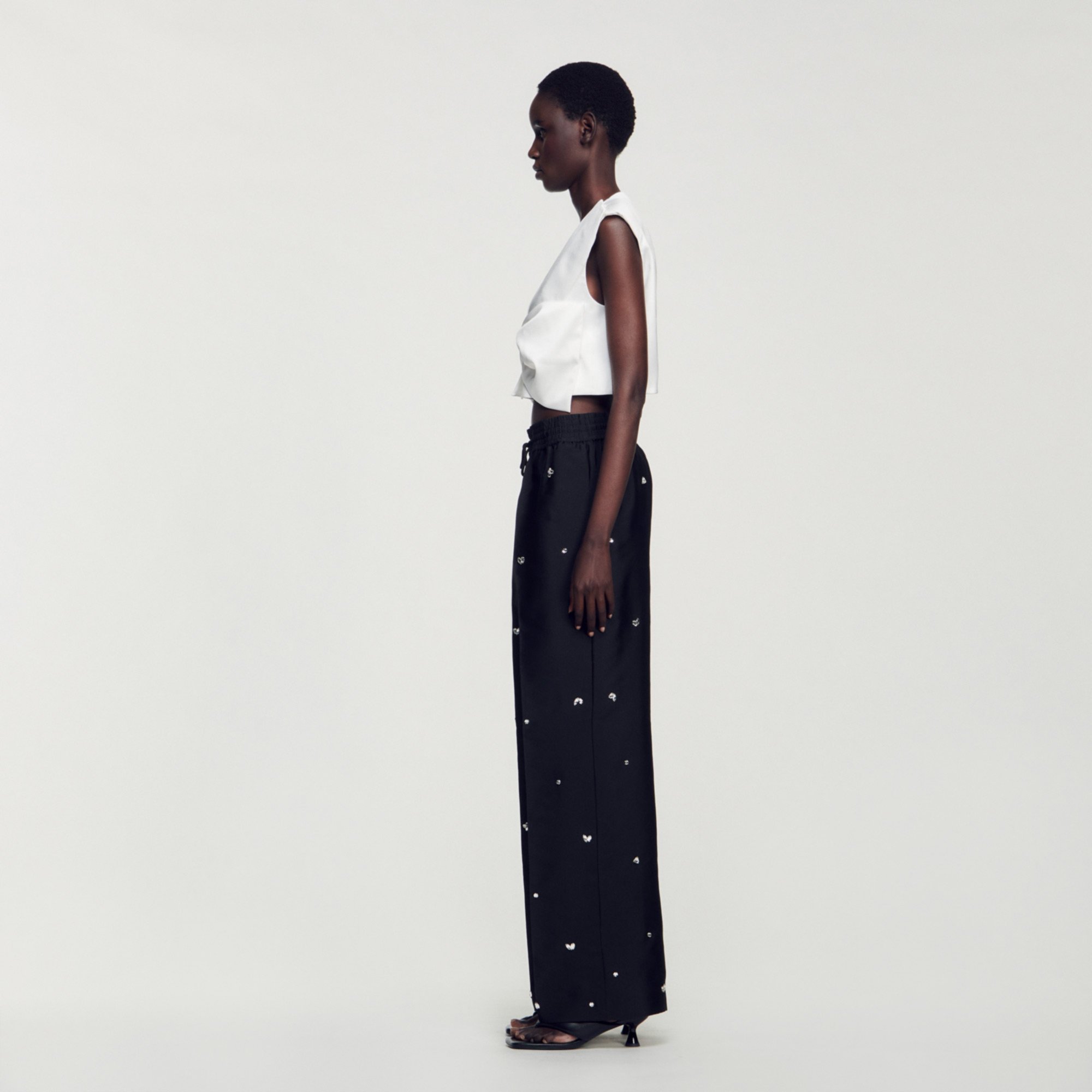 Pantalon orne de strass
