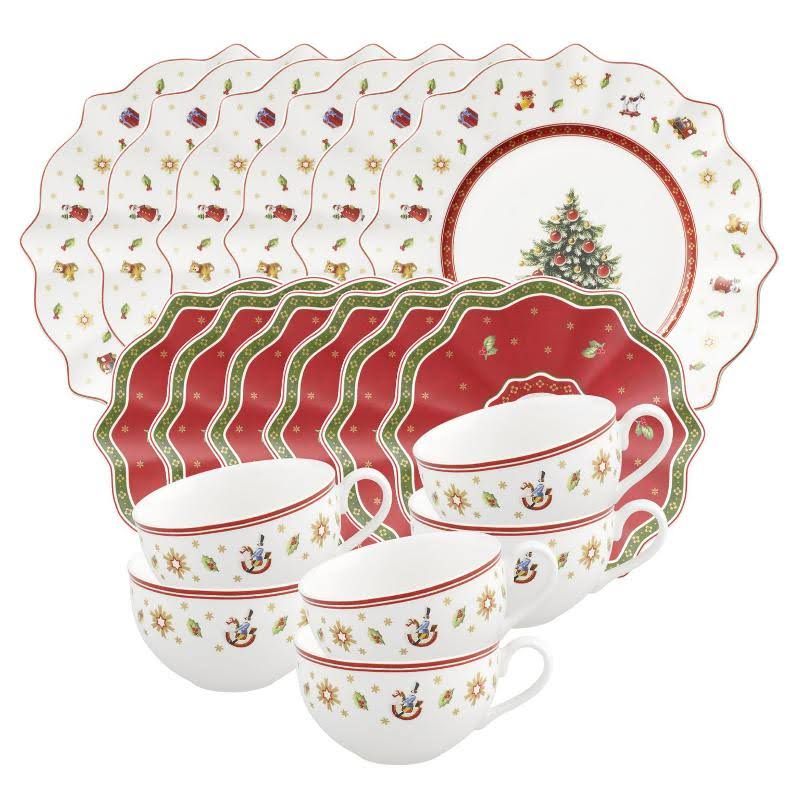 Villeroy & Boch Toy's Delight Kaffeeset weiß 18-tlg - Porzellan - bunt