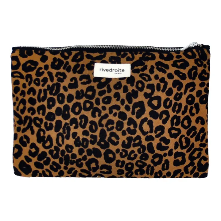 rivedroite Pochette Barbette en coton recyclé | Léopard