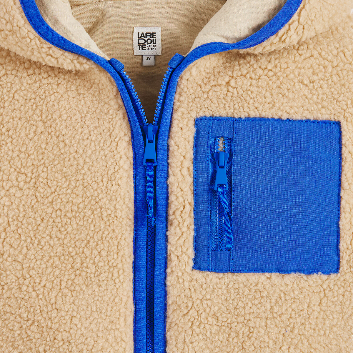 COLEÇÕES LA REDOUTE<br>Conjunto de jaqueta sherpa, camiseta e calça de moletom