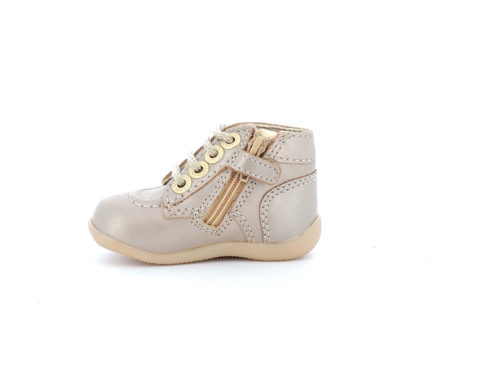 Kickers-BONZIP-2 830288 Cuir Or