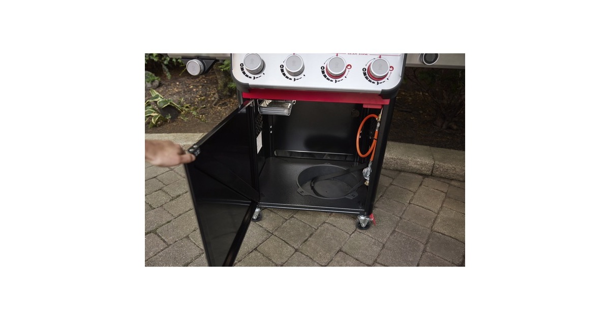 WeberSpirit EP-435 gasbarbecue  (Zwart, 4 branders met extra zijbrander)