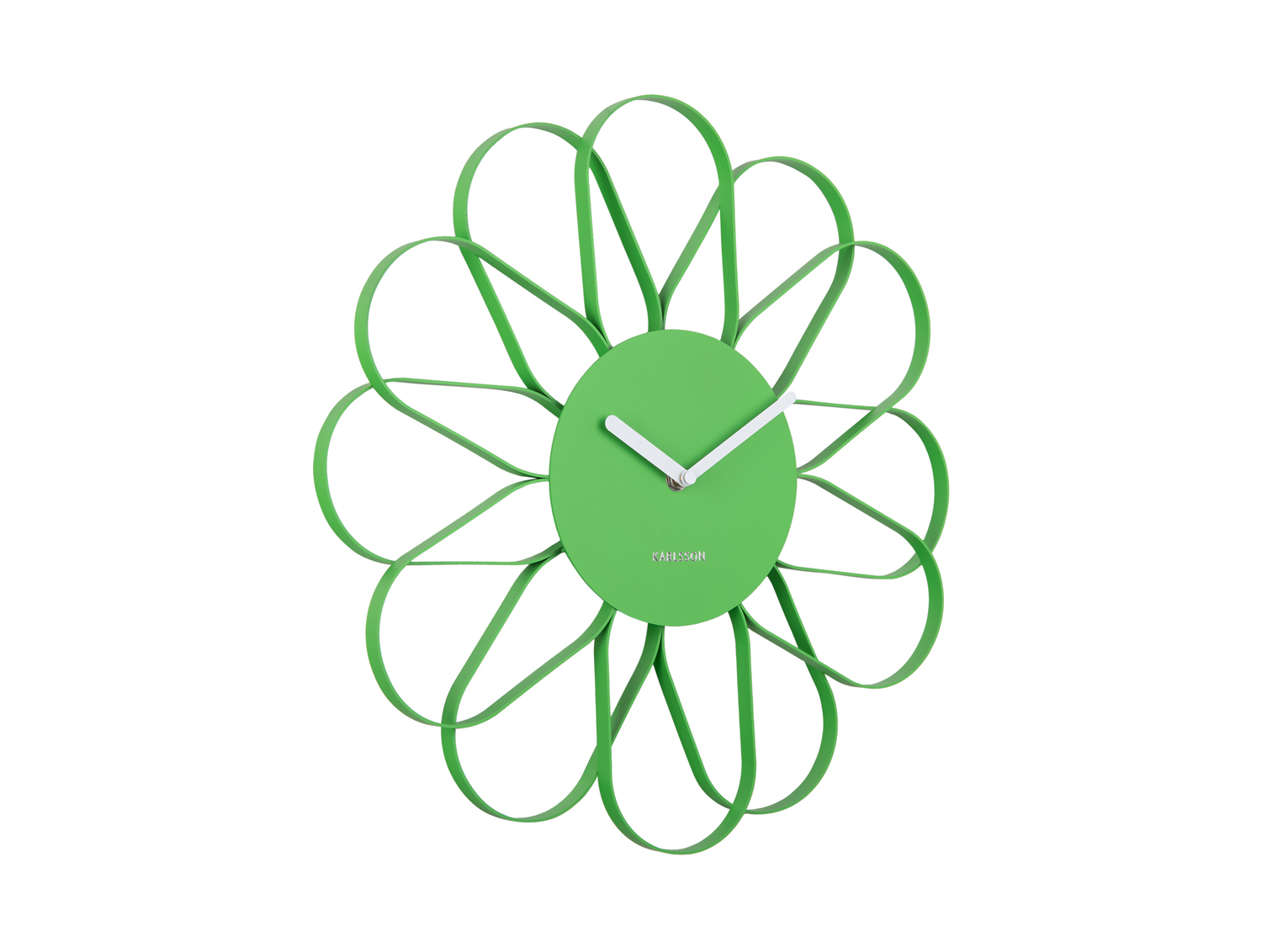 Wall clock Arkis iron bright green