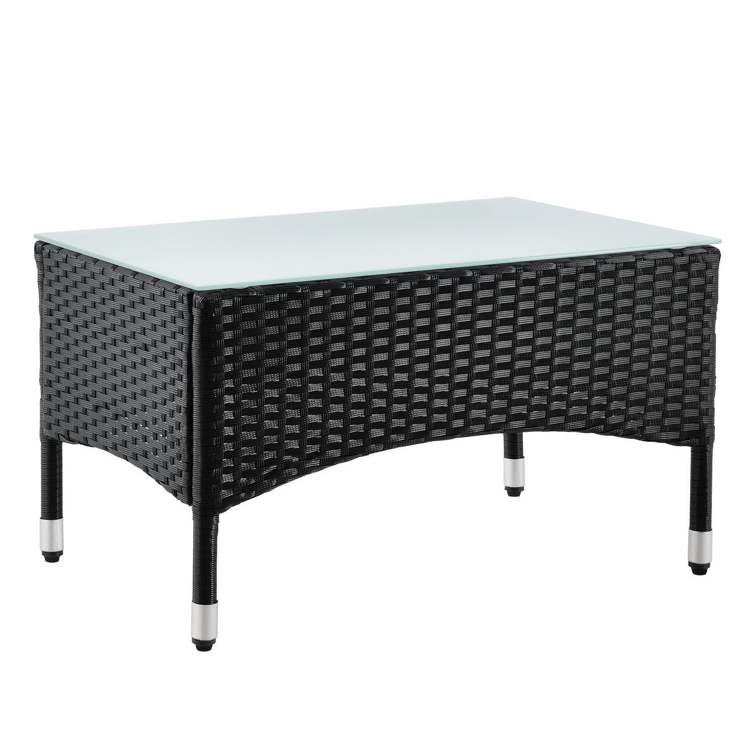 Fort Myers polyrotan zwarte loungeset