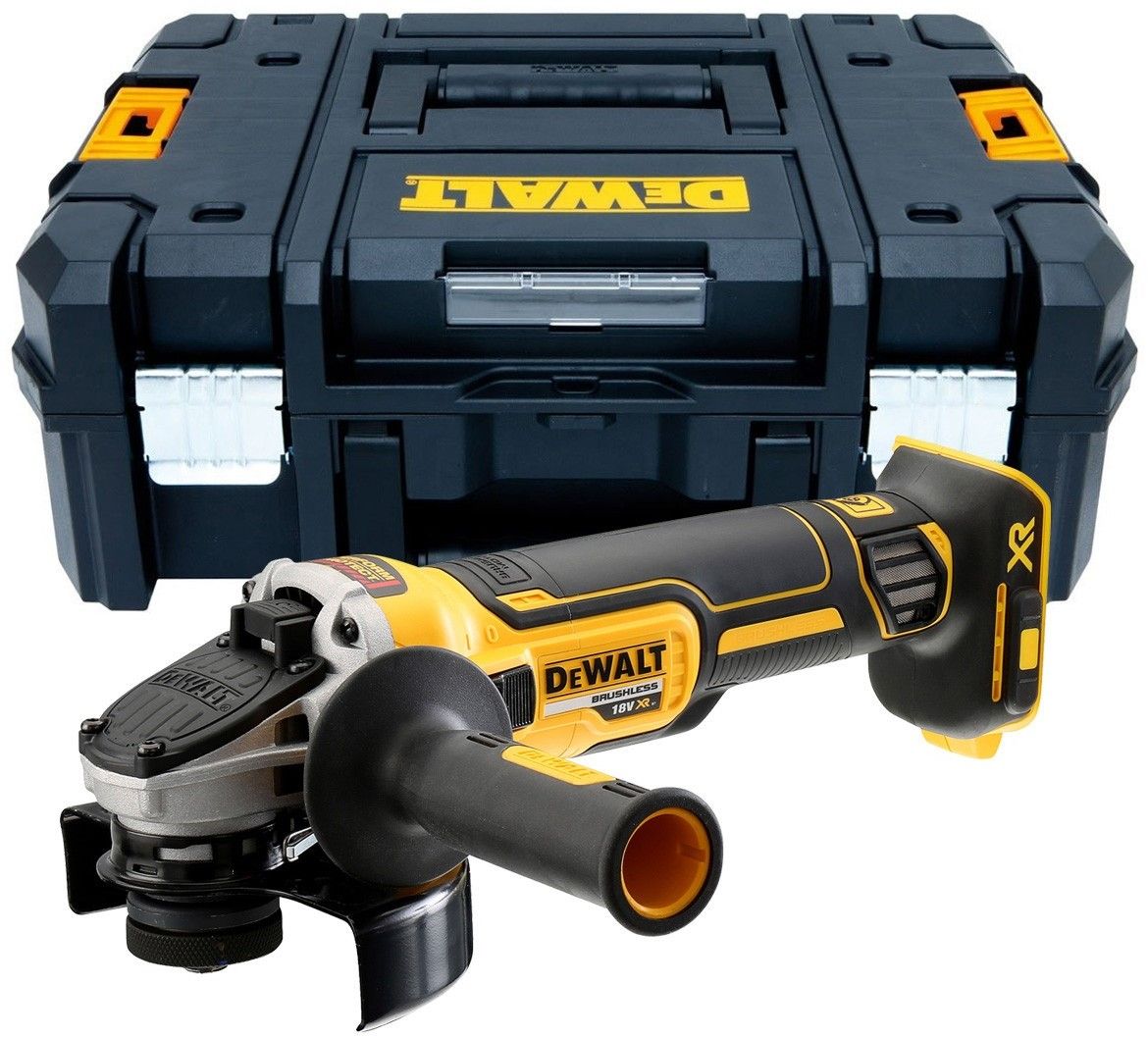 DeWALT DCG405NT 18V Li-ion accu haakse slijper body in TSTAK - 125mm - koolborstelloos
