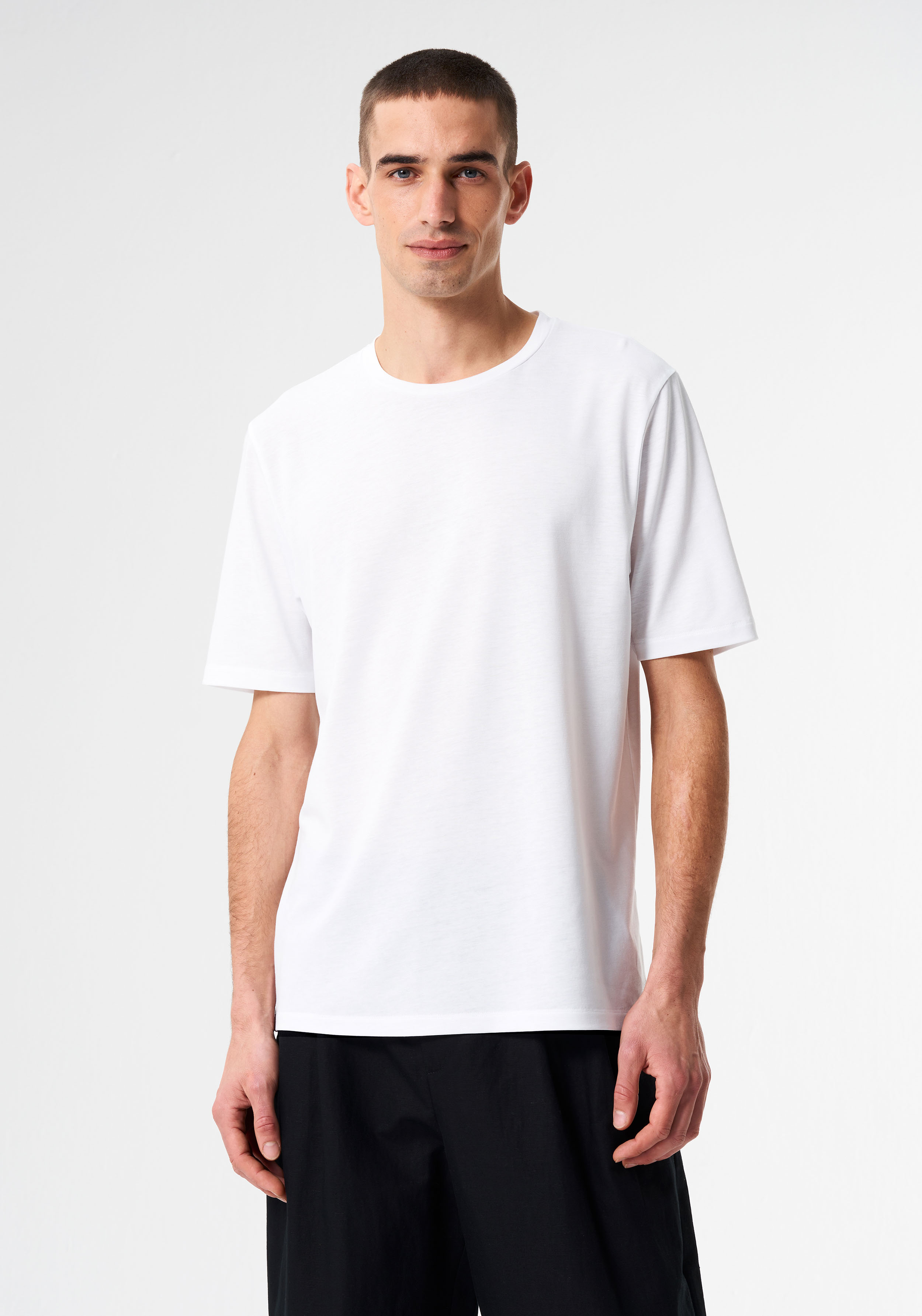 Pinqponq T-Shirt Tencel™ Iconic Wooden White
