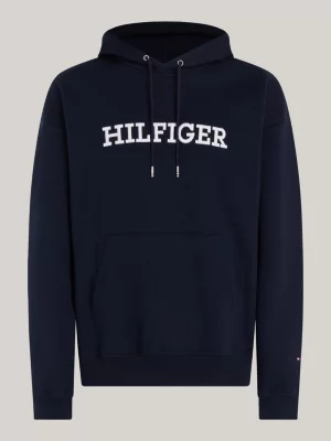 Moletom com capuz bordado Hilfiger Monotype