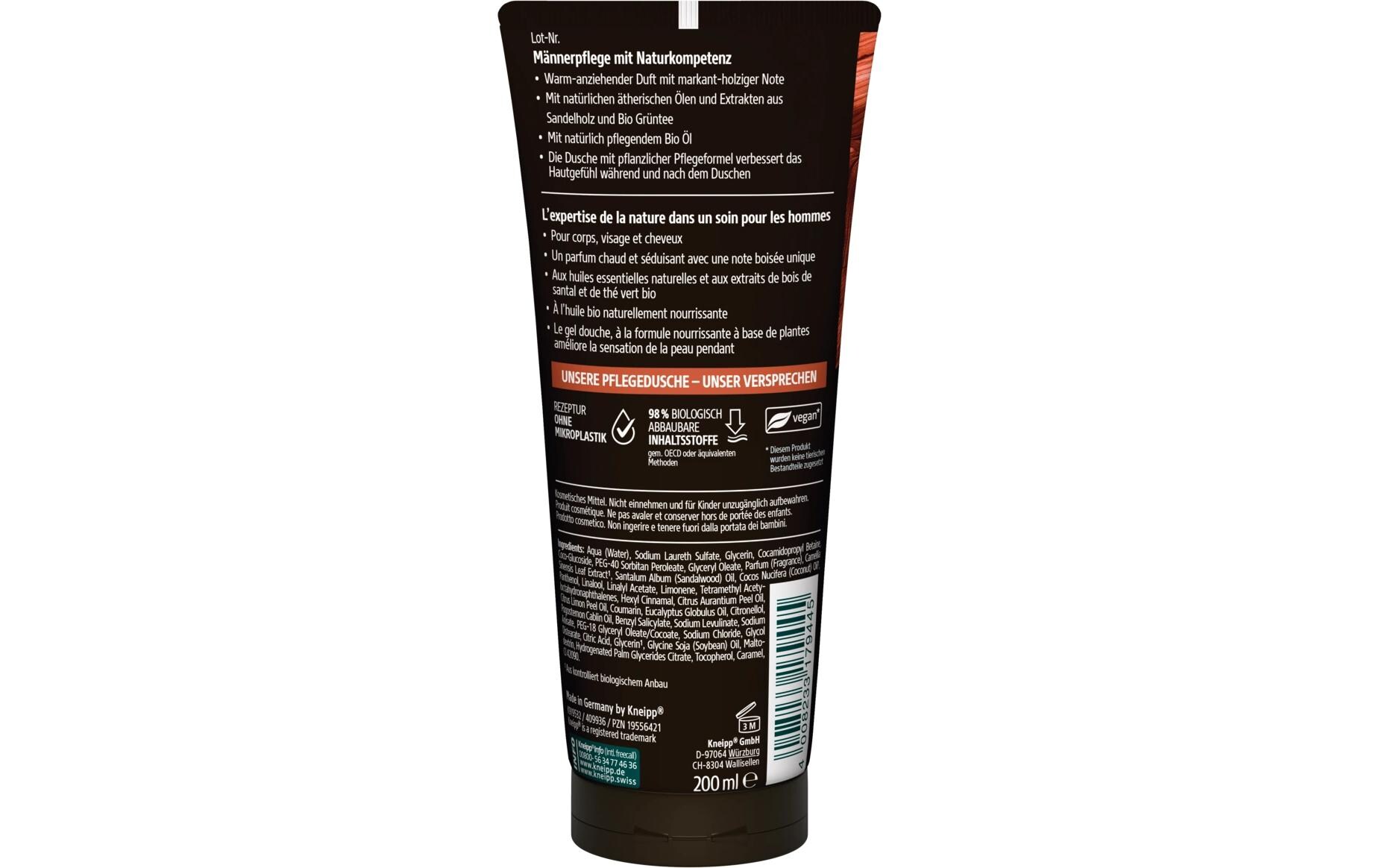 Pflegedusche Wild 200 mlNatürliches 3in1 Duschgel ideal für tägliche Anwendung