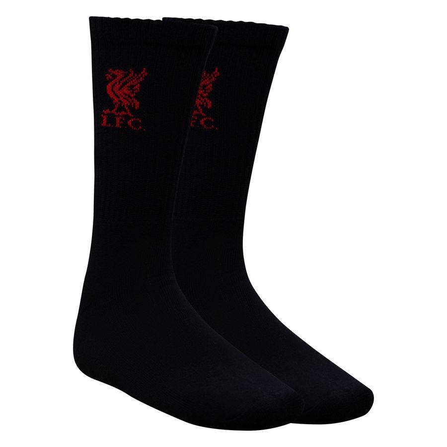 Liverpool Chaussettes Pack de 3 - Noir/Rouge