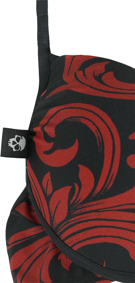 Bikini Top With Ornaments | Black Premium by EMP Haut de bikini
