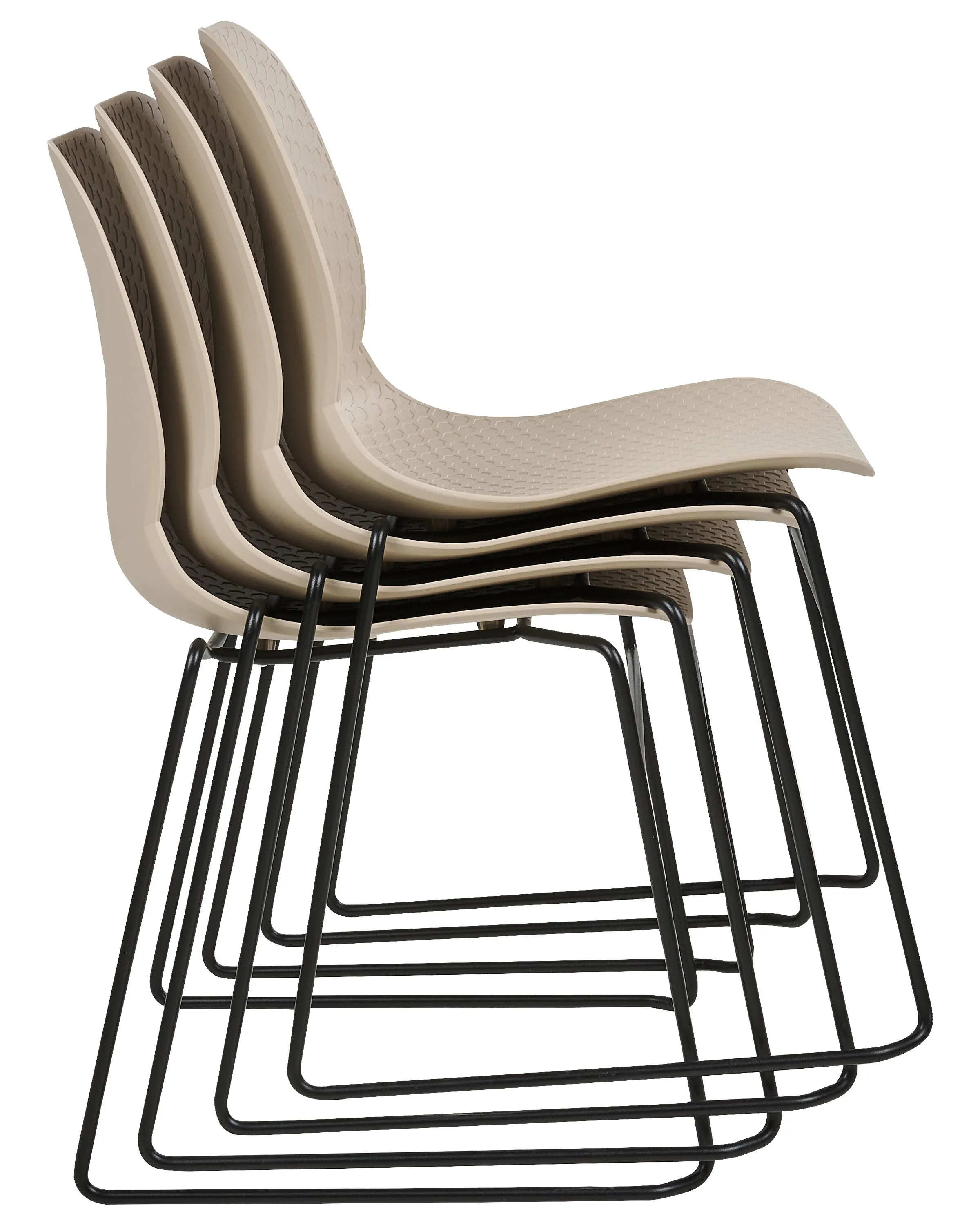 Set van 4 vergaderstoelen PANORA Beige