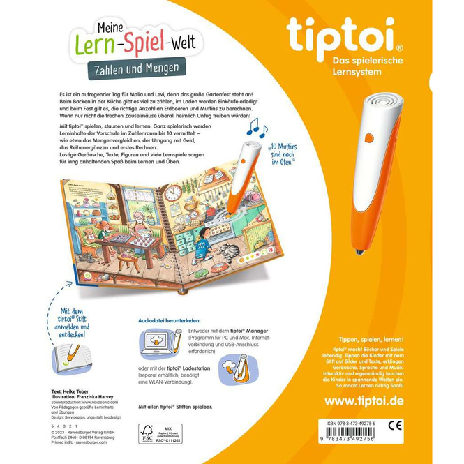 tiptoi® Buch - Meine Lern-Spiel-Welt - Zahlen und Mengen