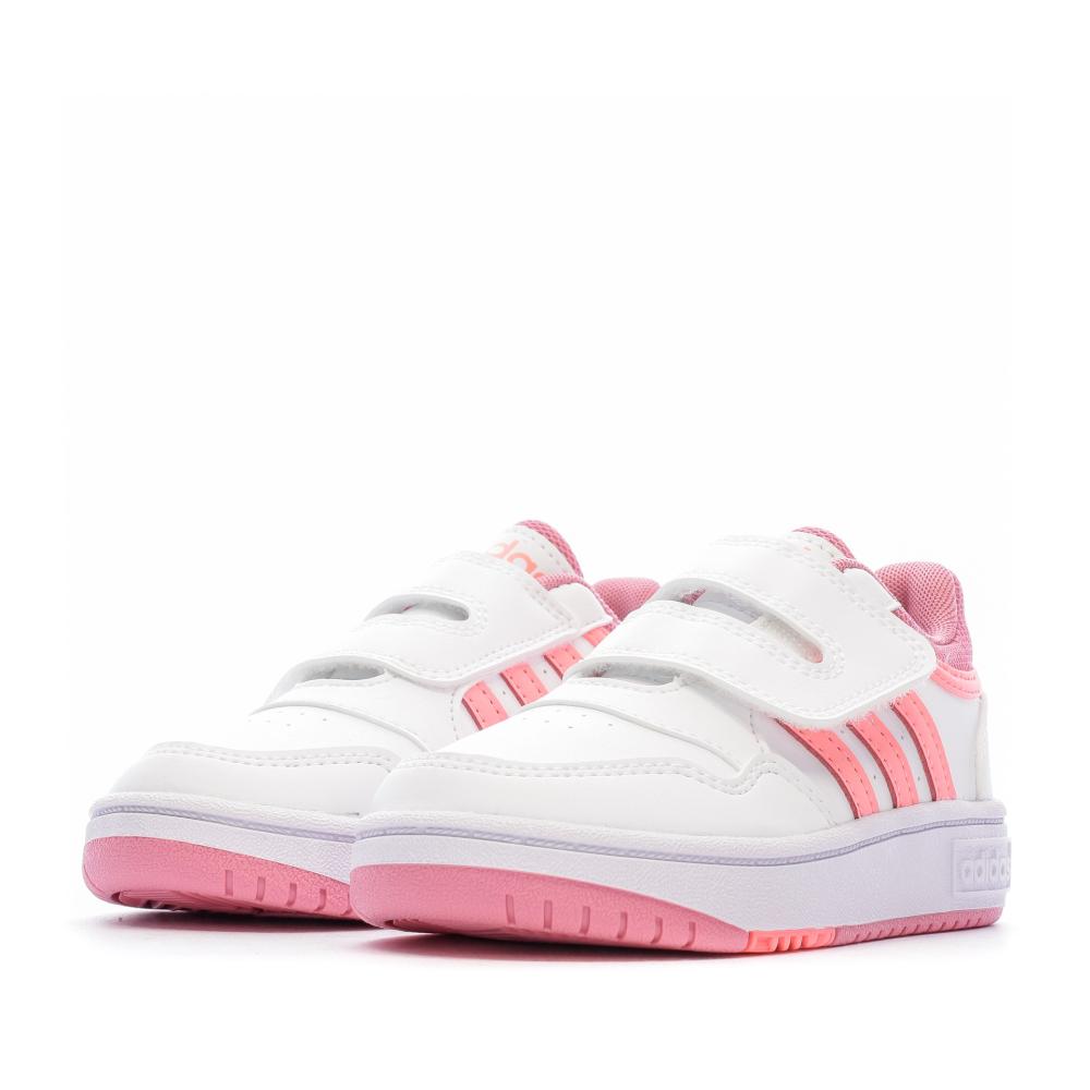 Adidas Baskets Blanches Fille Adidas Hoops 3.0 Cf I