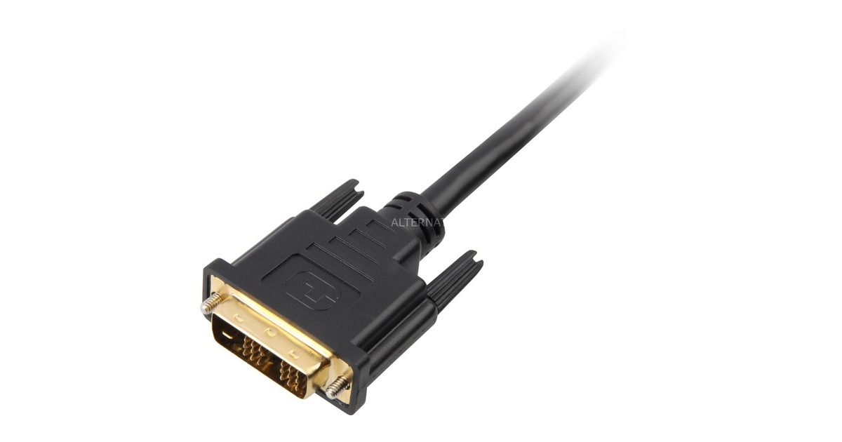 SharkoonHDMI > DVI-D (18+1) adapter  (Zwart, 1 meter)