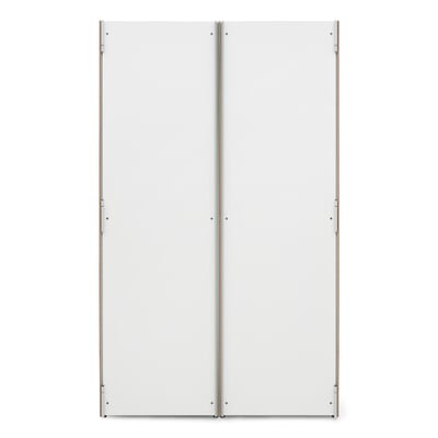Schrank P100, Weiß / RAL 7035 Lichtgrau