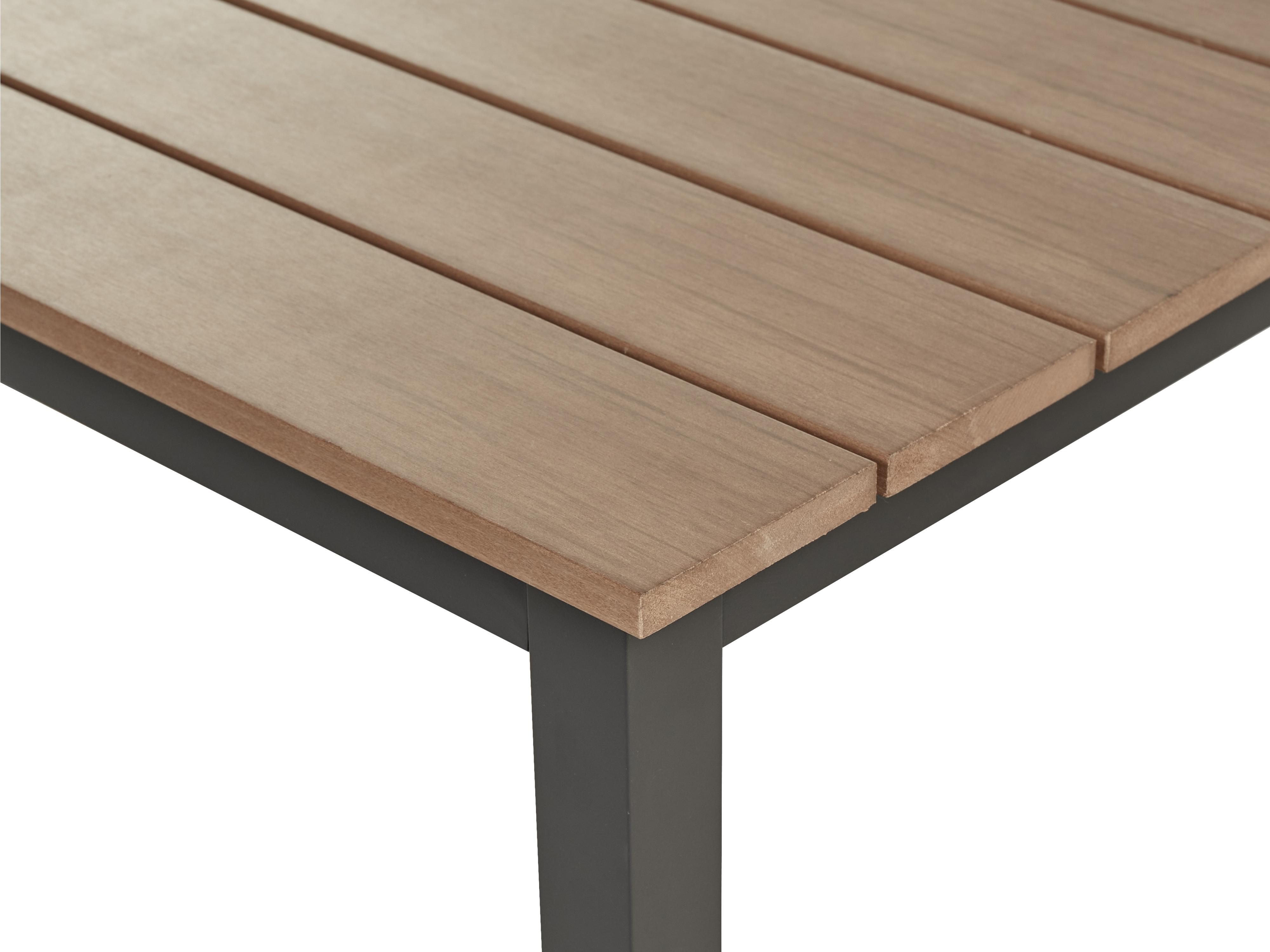Tuin hoekloungeset met tafel 5-zits MESSINA linkszijdig Grijs/beige