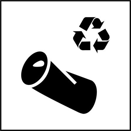 Panneau Tri Selectif - Recyclage canette - PI PF 063 - ISO 7001