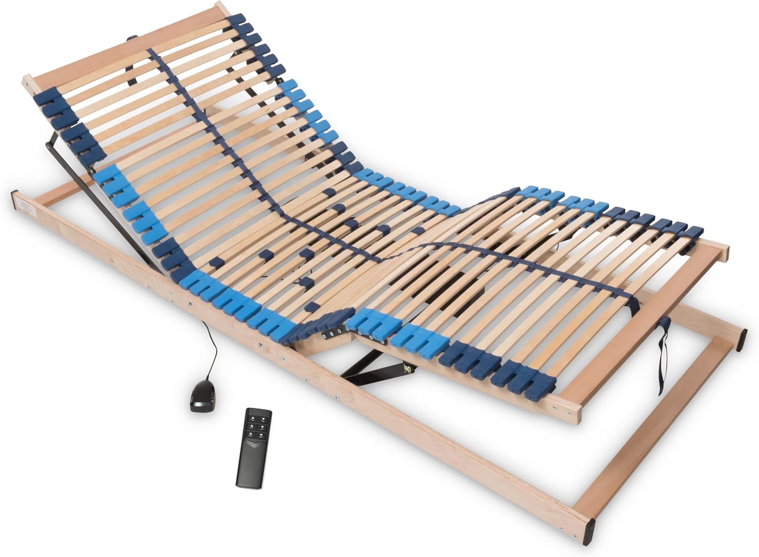 Betten-ABC Superflex Elektro, 7 Zonen Lattenrost mit elektrischer Kopf und Fußteilverstellung, 90 x 200 cm
