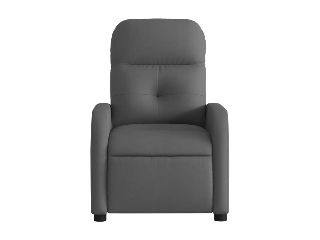 Fauteuil inclinable électrique Gris foncé Tissu