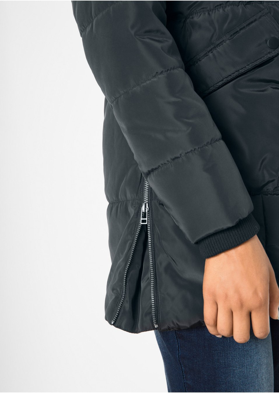 Veste avec capuche doublée