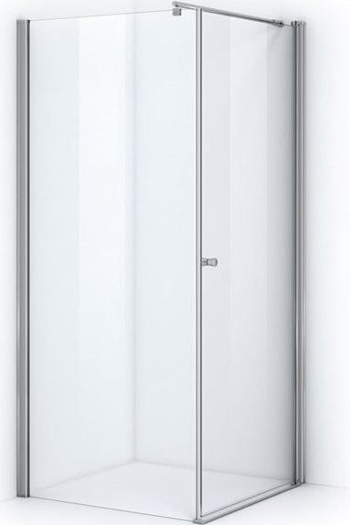 Zircon - Douchecabine - Chroom - Helder Glas - Draaideur - Vierkant