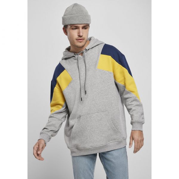 Urban Classics Sweatshirt Oversize 3-tone Cinzento M Homem