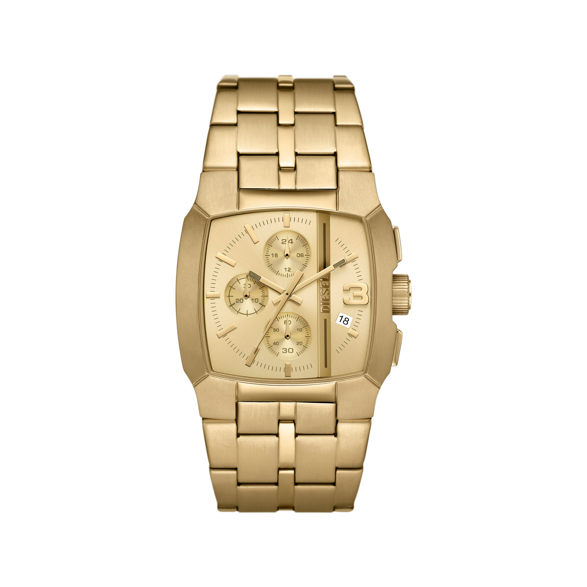Montre DIESEL cliffhanger homme bracelet acier inoxydable doré