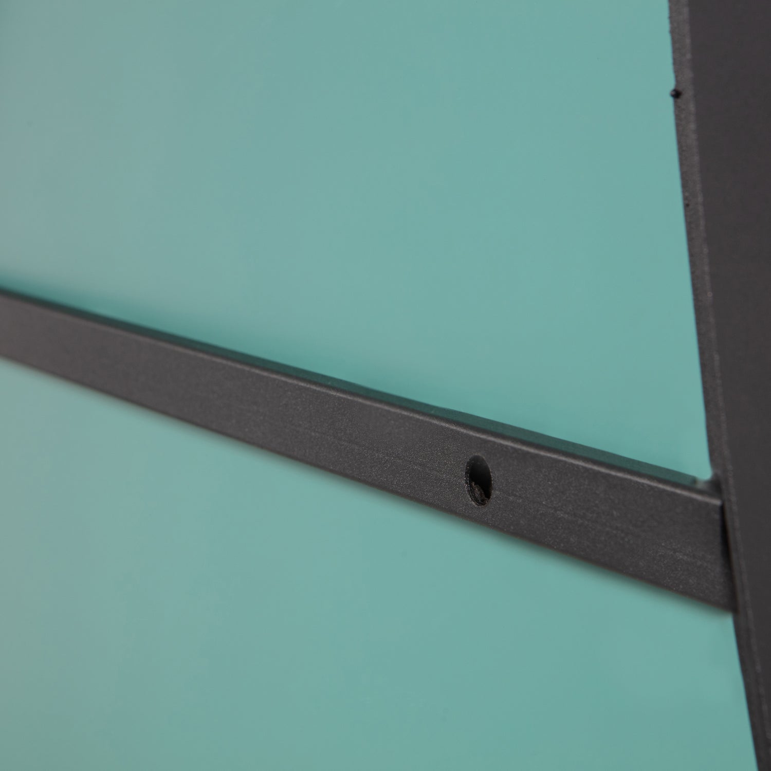 WOOOD Romee Organische Spiegel - Metaal - Zwart - 100x70x4