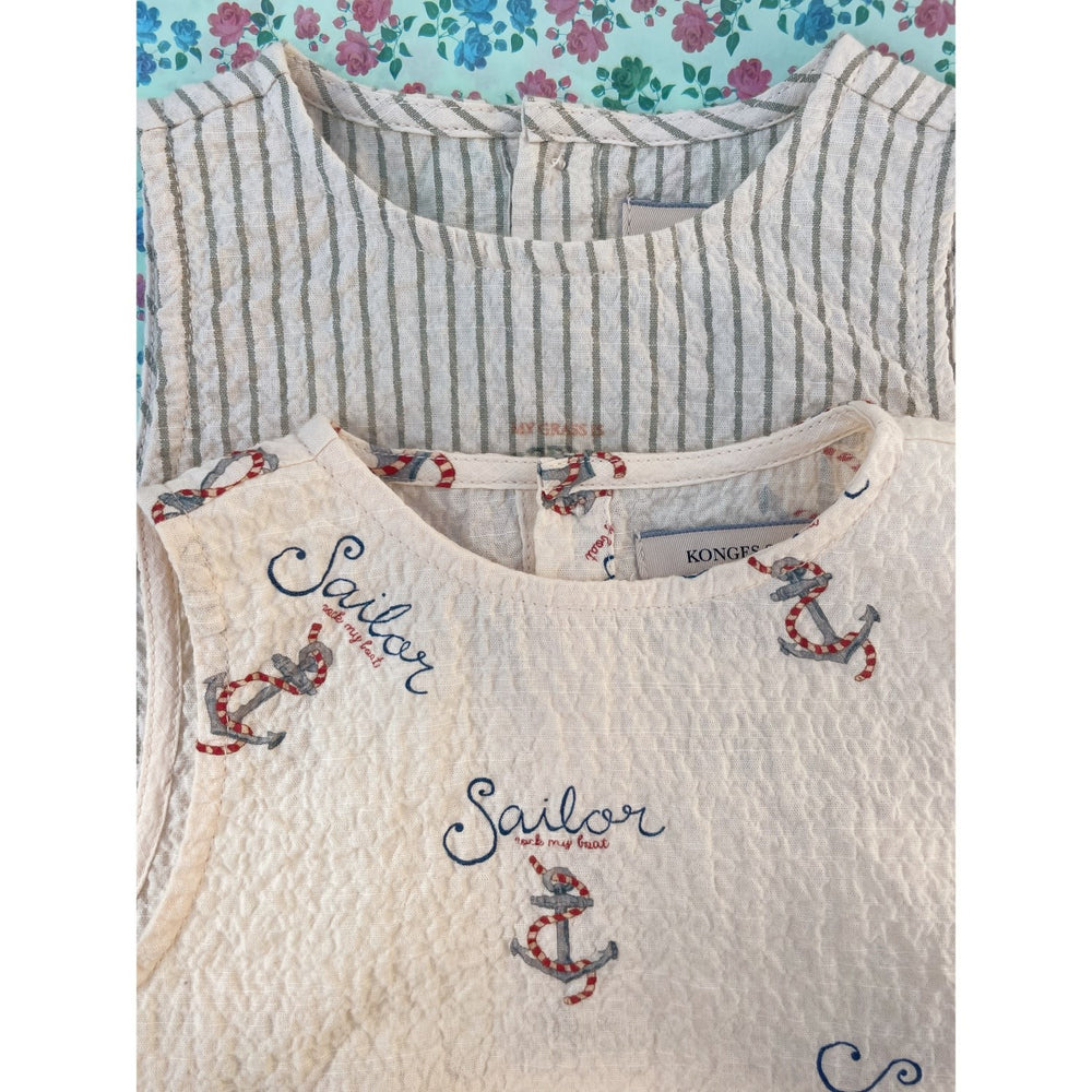 Køb Konges Sløjd Stripe Bluie Elliot Romper GOTS